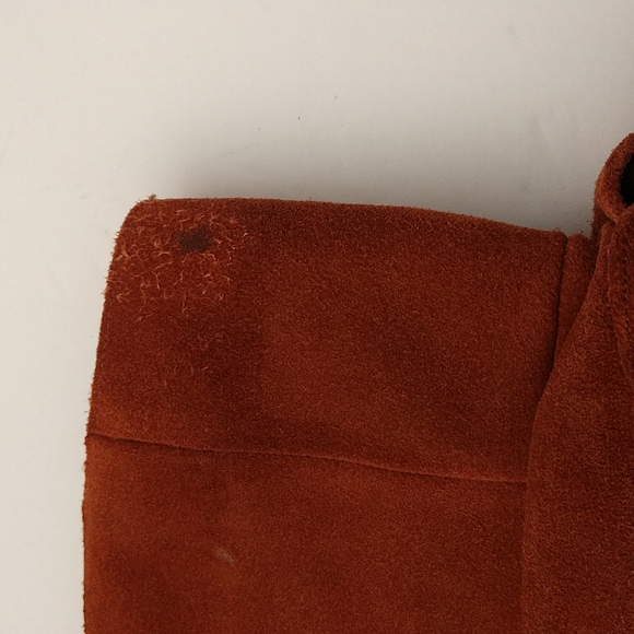 Russet Faux Suede Pimento Slouch Boots sz 7 - Picture 6 of 7